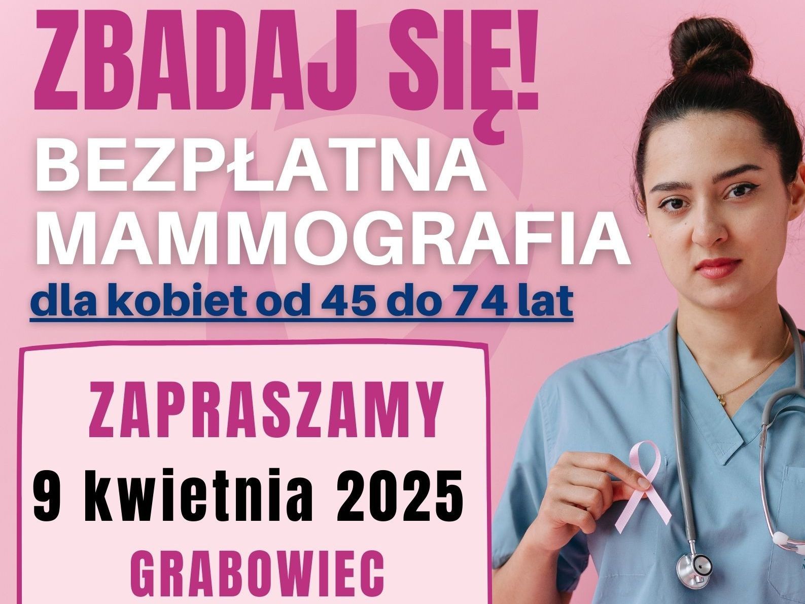 BEZPŁATNA MAMMOGRAFIA