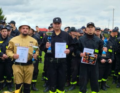 ZAWODY OCHOTNICZYCH STRAŻY POŻARNYCH DLA GMIN GRABOWIEC ORAZ MIĄCZYN
