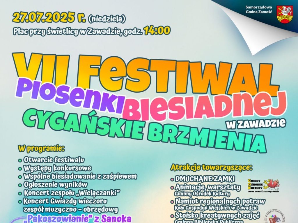 VII Festiwalu Piosenki Biesiadnej „Cygańskie brzmienia” – Zawada 2025