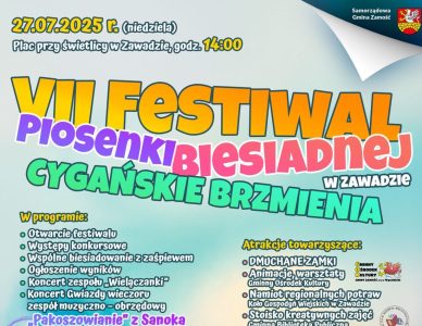VII Festiwalu Piosenki Biesiadnej „Cygańskie brzmienia” – Zawada 2025